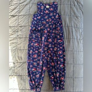 Vintage Laura Ashley Mother and Child girls corduroy floral jumpsuit 9-10 years